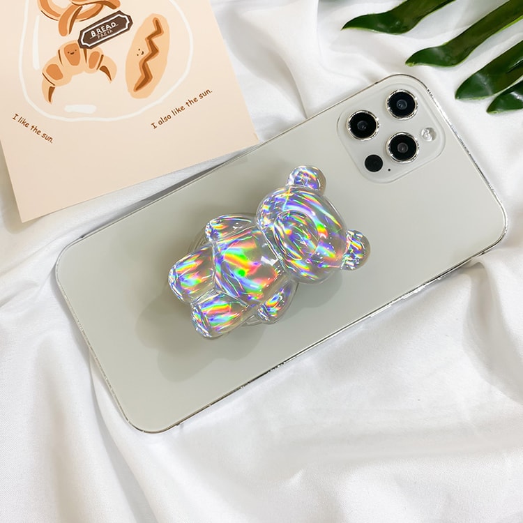 Foldable Bear Finger Grip Phone Stand for Mobile Accessories