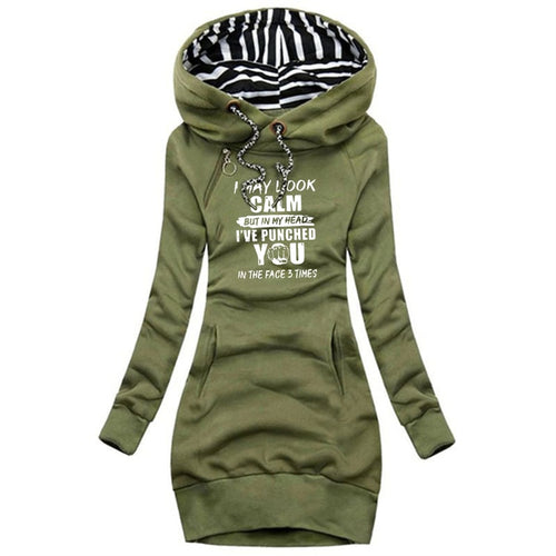 Casual Hooded Dresses for Women Pullover Dress, Autumn and Winter Women Fashion Long Sleeve Hoodie Dress
