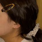 Leopard Print Oval Hair Clips Set Hair Accessories for Women