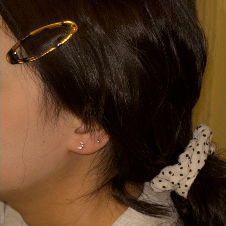Leopard Print Oval Hair Clips Set Hair Accessories for Women