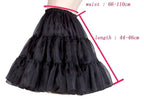 BABYONLINE Petticoat for Dresses, Adult Crinoline Underskirt, Tulle Bridal Slip, Rockabilly Skirt, Tutu for Wedding