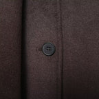 Chocolate Brown Scarf Jacket Women, Loose Thick Warm Coat Autumn Winter Casual Office Lady Outwear