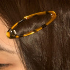 Leopard Print Oval Hair Clips Set Hair Accessories for Women
